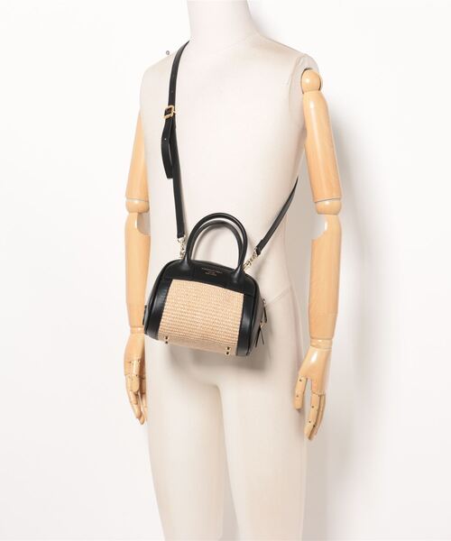 CHRISTIAN VILLA(クリスチャンヴィラ)の「【CHRISTIAN VILLA】異素材コンビミニボストンバッグ(Q46503)(ボストンバッグ・レディース・ホワイト系その他/ブラック系その他・ALL)」の8枚目の写真