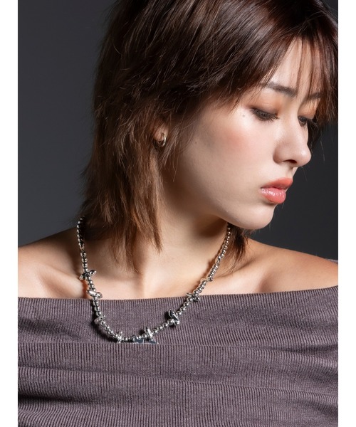 DURAS(デュラス)の「Pointcross necklace(ネックレス・レディース・シルバー・FREE)」の6枚目の写真
