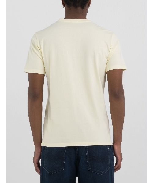 REPLAY(リプレイ)の「ヘビーコットンジャージーパッチ Tシャツ(Tシャツ/カットソー・メンズ・ブルー/ライトイエロー・MEDIUM/LARGE/X-LARGE/SMALL)」の6枚目の写真