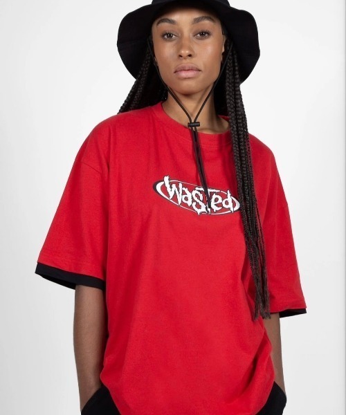 ストリートブランド WASTED PARIS ウェイステッド パリス T-NINE NEGATIVE レイヤード風Tシャツ 半袖トップス 半袖Tシャツ ロゴTシャツ プリントロゴ オーバーサイズ ストリートファッション スケーターブランド(Tシャツ/カットソー)|WASTED PARIS(ウェイステッドパリス) ストリートブランド WASTED PARIS ウェイステッド パリス T-NINE NEGATIVE レイヤード風Tシャツ 半袖トップス 半袖Tシャツ ロゴTシャツ プリントロゴ オーバーサイズ ストリートファッション スケーターブランド(Tシャツ/カットソー)|WASTED PARIS(ウェイステッドパリス)