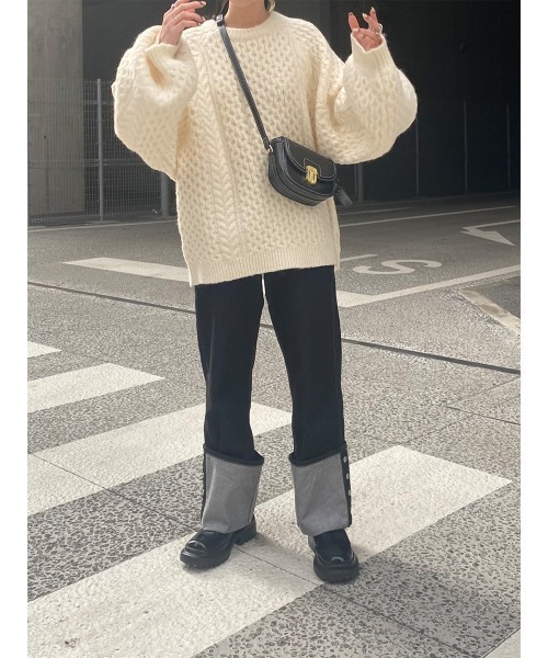 ISOOK(アイスー)の「コンパクトショルダーバッグ(kiharu select) / ショルダーバッグ ミニ フェイクレザー(ショルダーバッグ・レディース・ベージュ/ブラック・FREE)」の9枚目の写真