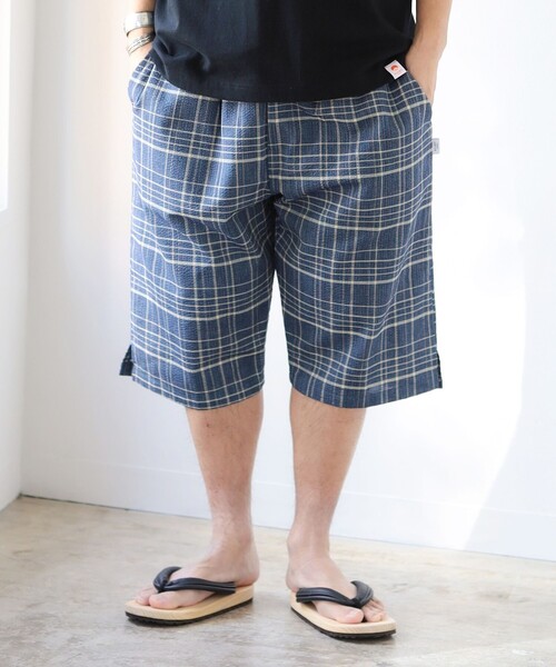 BEAMS JAPAN（ビームス　ジャパン）の「長尾織布 / 別注 しじら織り 甚平（浴衣・メンズ・ネイビー/インディゴブルー/サックスブルー/ブルー/ベージュ・MEDIUM/LARGE/X-LARGE）」の12枚目の写真