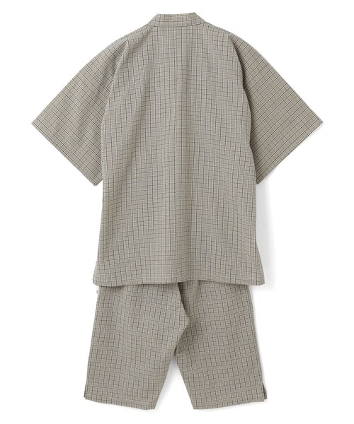 BEAMS JAPAN（ビームス　ジャパン）の「長尾織布 / 別注 しじら織り 甚平（浴衣・メンズ・ネイビー/インディゴブルー/サックスブルー/ブルー/ベージュ・MEDIUM/LARGE/X-LARGE）」の19枚目の写真