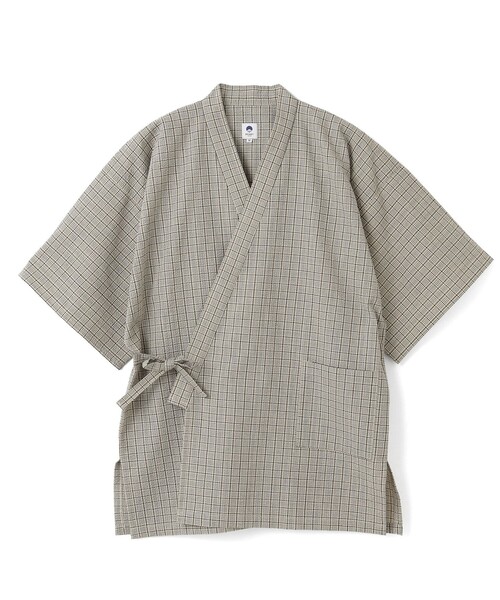 BEAMS JAPAN（ビームス　ジャパン）の「長尾織布 / 別注 しじら織り 甚平（浴衣・メンズ・ネイビー/インディゴブルー/サックスブルー/ブルー/ベージュ・MEDIUM/LARGE/X-LARGE）」の22枚目の写真