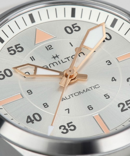 HAMILTON（ハミルトン）の「HAMILTON [ハミルトン] 腕時計 Khaki Aviation （カーキ アヴィエーション） Khaki Pilot オート 自動巻き 36MM シルバー×ホワイト（アナログ腕時計・レディース・シルバー・FREE）」の6枚目の写真