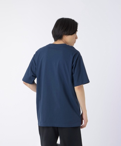 New Balance グレー ネイビー Tシャツ New Balance tシャツ NB GREY WOVEN T SHIRTS / ニューバランス