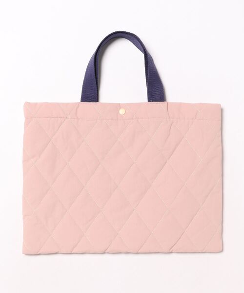 DONOBAN（ドノバン）の「キッズ キルティングレッスンバッグ（エコバッグ/サブバッグ・キッズ・スモークピンク/ネイビー/ミント/イエロー・ONESIZE）」の5枚目の写真
