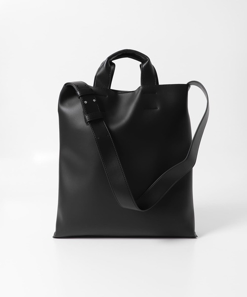 KBF（ケイビーエフ）の「スクエアBAG（トートバッグ・レディース・アイボリー/ブラック・ONE）」の10枚目の写真