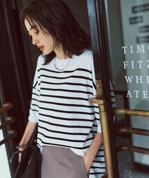 クレープストレッチプルオーバー ニット