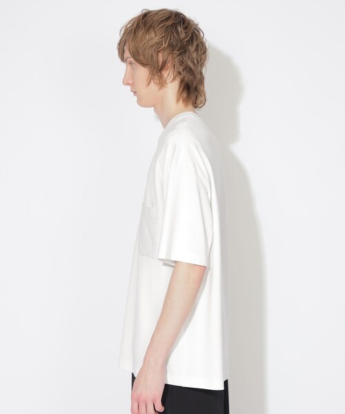 【セール】【UNISEX】トーナルチェックニットポケットTシャツ（Tシャツ/カットソー）｜CB CRESTBRIDGE（シービークレストブリッジ）