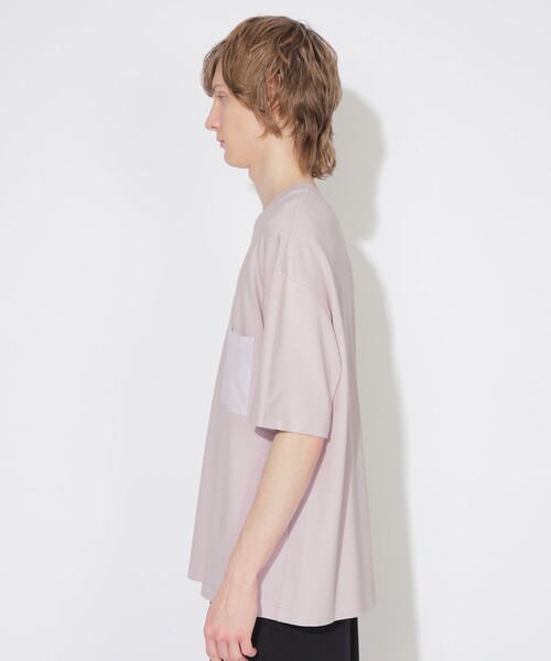 【セール】【UNISEX】トーナルチェックニットポケットTシャツ（Tシャツ/カットソー）｜CB CRESTBRIDGE（シービークレストブリッジ）