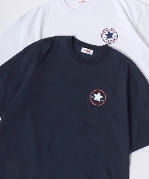 CONVERSE(コンバース)の「CONVERSE/コンバース COOLMAX/吸水速乾 ロゴ オールスター ワンポイント刺繍 半袖Tシャツ/レディース メンズ(Tシャツ/カットソー・レディース・グリーン/ホワイト/ブラック/ブラック系その他/ブルー系その他2/ピンク系その他/ブルー系その他/ネイビー/ベージュ/ホワイト系その他・M/LL/L)」の9枚目の写真