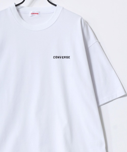 CONVERSE(コンバース)の「CONVERSE/コンバース COOLMAX/吸水速乾 ロゴ オールスター ワンポイント刺繍 半袖Tシャツ/レディース メンズ(Tシャツ/カットソー・レディース・グリーン/ホワイト/ブラック/ブラック系その他/ブルー系その他2/ピンク系その他/ブルー系その他/ネイビー/ベージュ/ホワイト系その他・M/LL/L)」の11枚目の写真