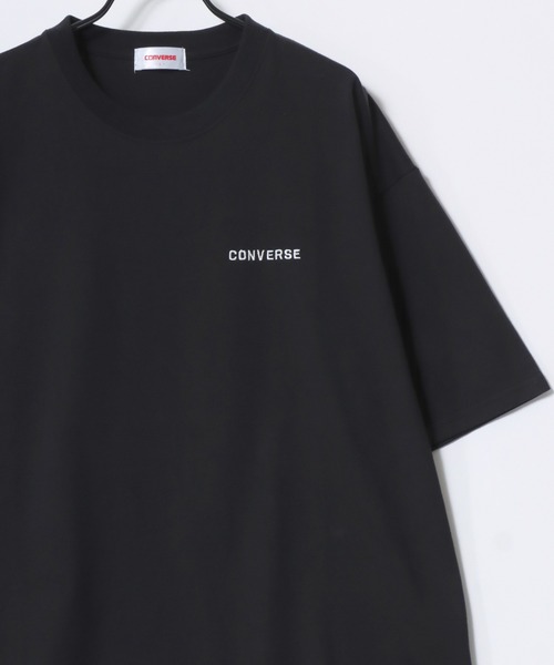 CONVERSE(コンバース)の「CONVERSE/コンバース COOLMAX/吸水速乾 ロゴ オールスター ワンポイント刺繍 半袖Tシャツ/レディース メンズ(Tシャツ/カットソー・レディース・グリーン/ホワイト/ブラック/ブラック系その他/ブルー系その他2/ピンク系その他/ブルー系その他/ネイビー/ベージュ/ホワイト系その他・M/LL/L)」の12枚目の写真