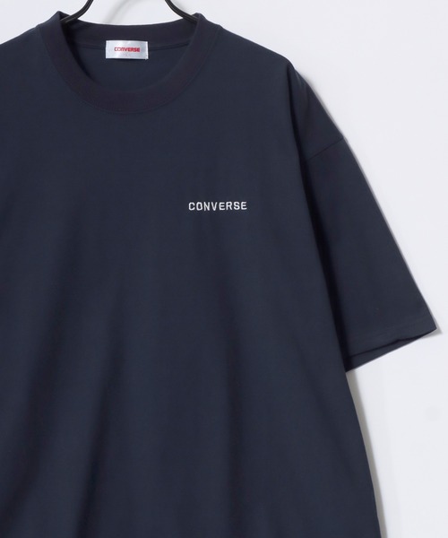 CONVERSE(コンバース)の「CONVERSE/コンバース COOLMAX/吸水速乾 ロゴ オールスター ワンポイント刺繍 半袖Tシャツ/レディース メンズ(Tシャツ/カットソー・レディース・グリーン/ホワイト/ブラック/ブラック系その他/ブルー系その他2/ピンク系その他/ブルー系その他/ネイビー/ベージュ/ホワイト系その他・M/LL/L)」の15枚目の写真