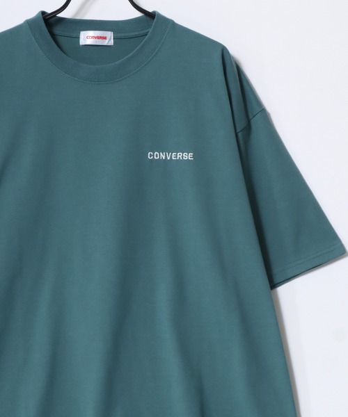 CONVERSE(コンバース)の「CONVERSE/コンバース COOLMAX/吸水速乾 ロゴ オールスター ワンポイント刺繍 半袖Tシャツ/レディース メンズ(Tシャツ/カットソー・レディース・グリーン/ホワイト/ブラック/ブラック系その他/ブルー系その他2/ピンク系その他/ブルー系その他/ネイビー/ベージュ/ホワイト系その他・M/LL/L)」の14枚目の写真