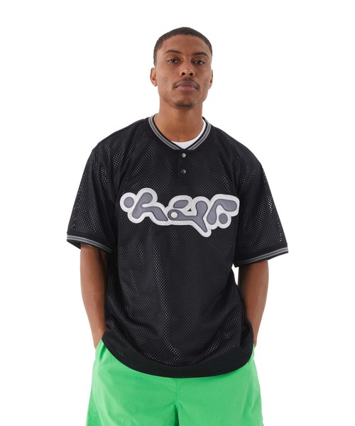 HUF(ハフ)の「HALFTIME HENLEY JERSEY / HUF ジャージ(ジャージ・メンズ・ブラック/グリーン系その他・MEDIUM/LARGE/X-LARGE)」の6枚目の写真