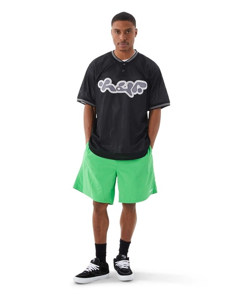 HUF(ハフ)の「HALFTIME HENLEY JERSEY / HUF ジャージ(ジャージ・メンズ・ブラック/グリーン系その他・MEDIUM/LARGE/X-LARGE)」の7枚目の写真