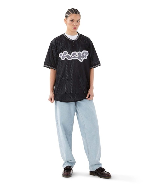 HUF(ハフ)の「HALFTIME HENLEY JERSEY / HUF ジャージ(ジャージ・メンズ・ブラック/グリーン系その他・MEDIUM/LARGE/X-LARGE)」の8枚目の写真