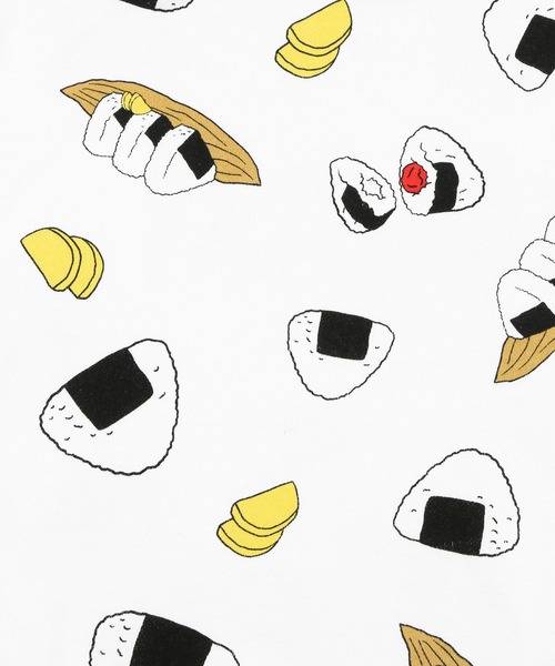 PUNYUS(プニュズ)の「フード総柄スウェットショーパン(ONIGIRI・YAKINIKU・NATTO)(スウェットパンツ・レディース・ブラック/ブラウン/レッド・1/2/3/4)」の18枚目の写真