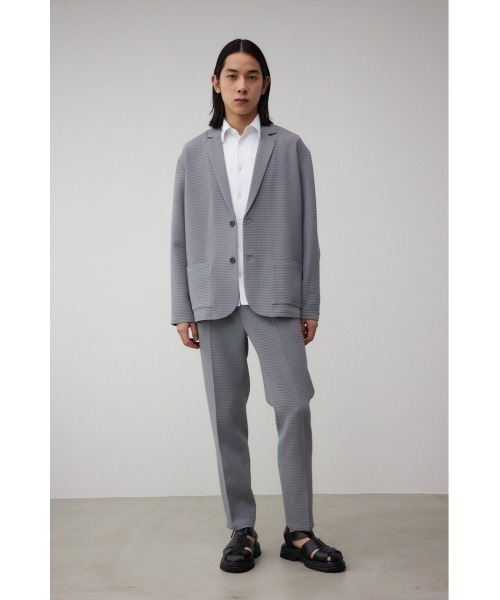 AZUL by moussy（アズールバイマウジー）の「ワッフルストレッチスリムパンツ（スラックス・メンズ・ブラック/グレー・MEDIUM/LARGE）」の5枚目の写真