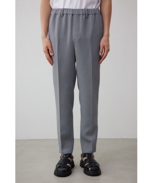 AZUL by moussy（アズールバイマウジー）の「ワッフルストレッチスリムパンツ（スラックス・メンズ・ブラック/グレー・MEDIUM/LARGE）」の6枚目の写真