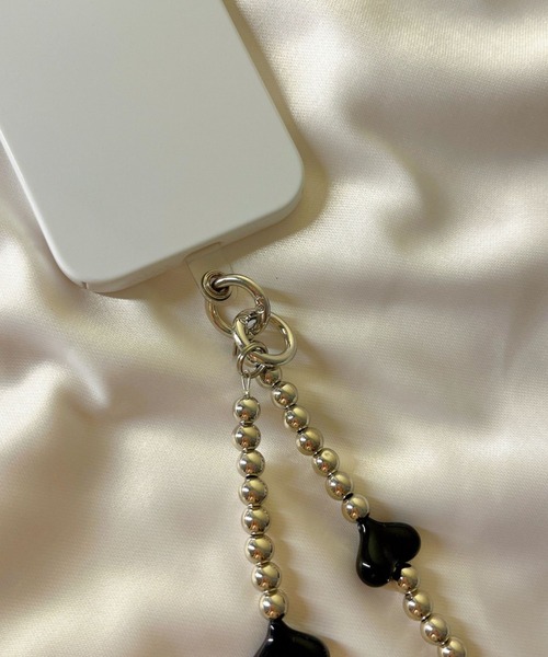 LAC-VERT（ラック・ヴェール）の「【スマホ対応】リボン＆ハートストラップ（スマホグッズ・レディース・ブラック/ホワイト/その他2/その他1・FREE）」の17枚目の写真