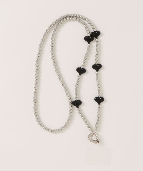 LAC-VERT（ラック・ヴェール）の「【スマホ対応】リボン＆ハートストラップ（スマホグッズ・レディース・ブラック/ホワイト/その他2/その他1・FREE）」の8枚目の写真