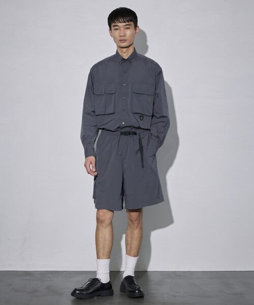 Firsthand（ファーストハンド）の「Firsthand/ファーストハンド REポリエステル ユーティリティ ショーツ（その他パンツ・メンズ・ブラック/チャコールグレー・M/L）」の19枚目の写真