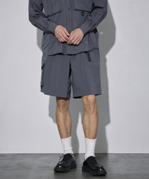 Firsthand（ファーストハンド）の「Firsthand/ファーストハンド REポリエステル ユーティリティ ショーツ（その他パンツ・メンズ・ブラック/チャコールグレー・M/L）」の10枚目の写真