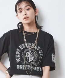 CHIC STYLE | 大きいサイズ 綿100％ロゴプリントＴシャツ シックスタイル(Tシャツ/カットソー)