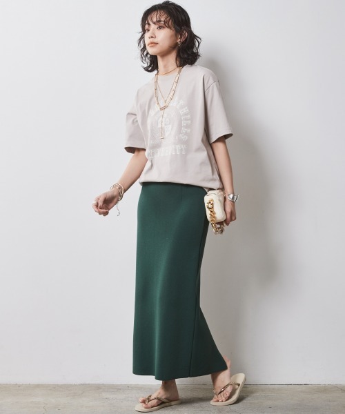 CHIC STYLE(シックスタイル)の「<大きいサイズ>綿100%ロゴプリントTシャツ シックスタイル(Tシャツ/カットソー・レディース・ベージュ/ブラック/オフホワイト・5L/4L/3L/LL/L)」の11枚目の写真