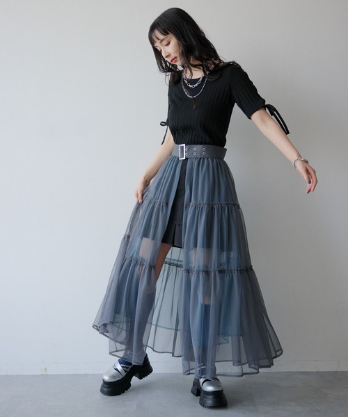 HARE（ハレ）の「ラメシアーソックス(HARE)（ソックス/靴下・レディース・ブルー/ブラック・FREE）」の5枚目の写真