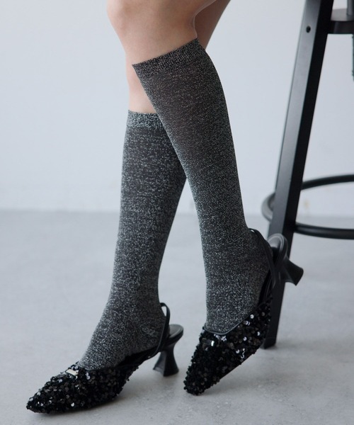 HARE（ハレ）の「ラメシアーソックス(HARE)（ソックス/靴下・レディース・ブルー/ブラック・FREE）」の20枚目の写真