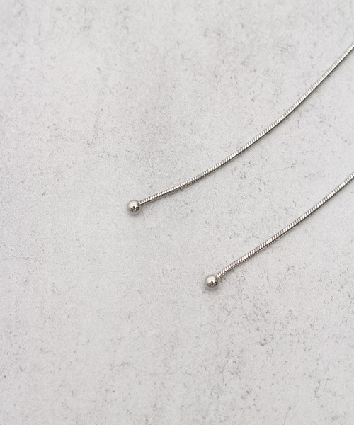 ALWAYS GOOD TIME（オルウェイズグッドタイム）の「ループタイ型スライダーロングネックレス（ネックレス・レディース・ゴールド/シルバー・FREE）」の13枚目の写真