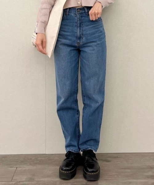 ハイウエストストレートデニムパンツ（デニムパンツ）｜F i.n.t（フィント）