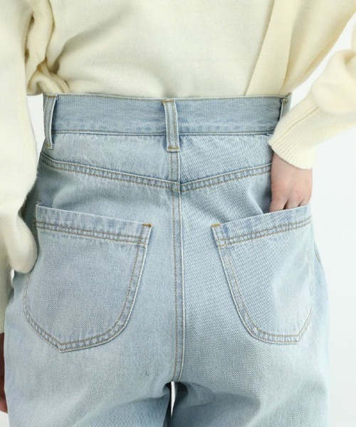 F i.n.t(フィント)の「ハイウエストストレートデニムパンツ/fint フィント(デニムパンツ・レディース・ブルー/ライトブルー・2/1/0)」の12枚目の写真