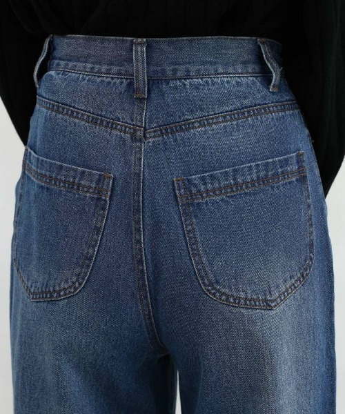 F i.n.t(フィント)の「ハイウエストストレートデニムパンツ/fint フィント(デニムパンツ・レディース・ブルー/ライトブルー・2/1/0)」の17枚目の写真