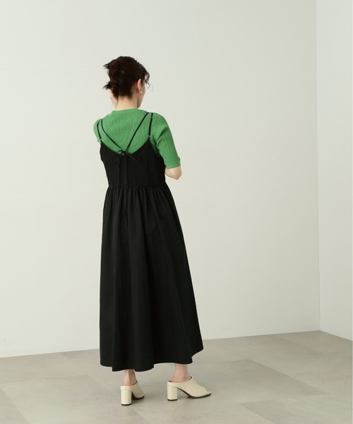 N.（N. Natural Beauty Basic）（エヌエヌナチュラルビューティーベーシック）の「◆ジャガードドッキングキャミワンピース（ワンピース・レディース・オフホワイト/ブラック・MEDIUM）」の19枚目の写真