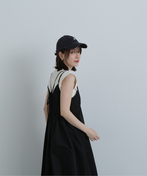 N.（N. Natural Beauty Basic）（エヌエヌナチュラルビューティーベーシック）の「◆ジャガードドッキングキャミワンピース（ワンピース・レディース・オフホワイト/ブラック・MEDIUM）」の11枚目の写真