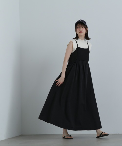 N.（N. Natural Beauty Basic）（エヌエヌナチュラルビューティーベーシック）の「◆ジャガードドッキングキャミワンピース（ワンピース・レディース・オフホワイト/ブラック・MEDIUM）」の13枚目の写真