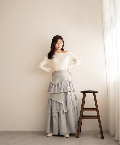 【カジュアル☆】Dior ストレート ミディスカート たっぷり生地のエレガントなデニム◇】DIOR ミディスカート