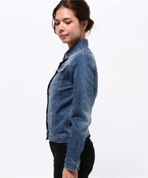 RIVE DROITE（リヴドロワ）の「usedGジャン（テーラードジャケット・レディース・インディゴブルー・FREE）」の10枚目の写真