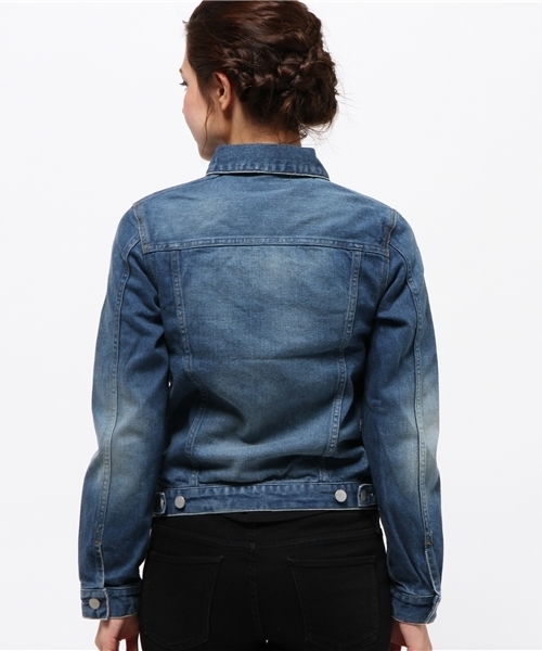 RIVE DROITE（リヴドロワ）の「usedGジャン（テーラードジャケット・レディース・インディゴブルー・FREE）」の11枚目の写真