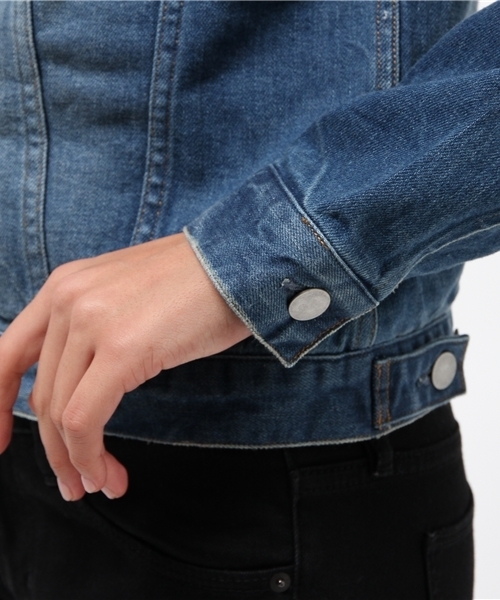 RIVE DROITE（リヴドロワ）の「usedGジャン（テーラードジャケット・レディース・インディゴブルー・FREE）」の4枚目の写真