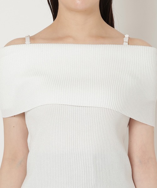 REDYAZEL（レディアゼル）の「ラメリブニット（ニット/セーター・レディース・ピンク/ネイビー/オフホワイト/ブルー・FREE）」の9枚目の写真