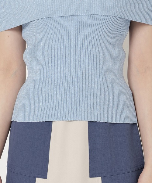 REDYAZEL（レディアゼル）の「ラメリブニット（ニット/セーター・レディース・ピンク/ネイビー/オフホワイト/ブルー・FREE）」の22枚目の写真