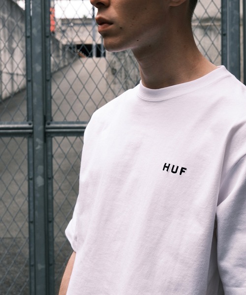 OG LOGO TEE / HUF ハフ ヘビーウェイト Tシャツ 刺繍ロゴ 半袖(Tシャツ/カットソー)|HUF(ハフ) OG LOGO TEE / HUF ハフ ヘビーウェイト Tシャツ 刺繍ロゴ 半袖(Tシャツ/カットソー)|HUF(ハフ)