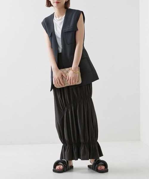 Firsthand(ファーストハンド)の「YUME YUME/ユメユメ TYRE SLIDE / スライドサンダル(サンダル・レディース・ベージュ/ブラック・37/38/36)」の6枚目の写真