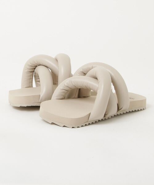 Firsthand(ファーストハンド)の「YUME YUME/ユメユメ TYRE SLIDE / スライドサンダル(サンダル・レディース・ベージュ/ブラック・37/38/36)」の3枚目の写真